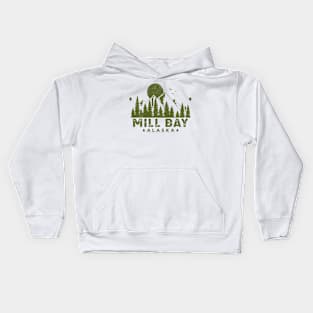 Mill Bay Alaska Mountain Souvenir Kids Hoodie